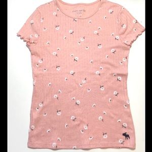 Light Pink Floral top (girls)